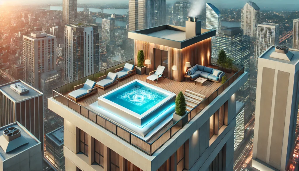 ¿Se puede construir una piscina o un jacuzzi en un ático?