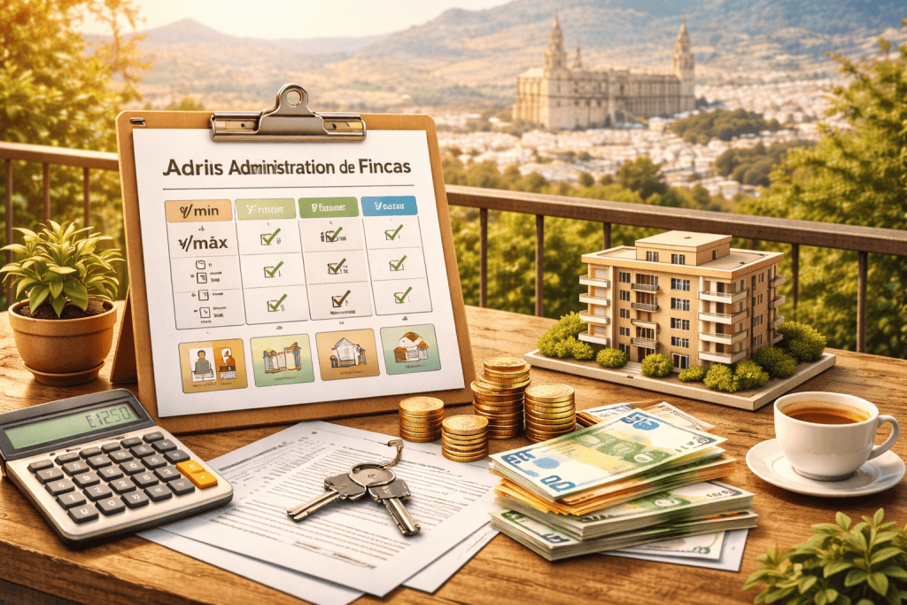 Precios de administración de fincas en Jaén: rangos, mínimos y qué incluye 1 Precios de administración de fincas en Jaén: rangos, mínimos y qué incluye